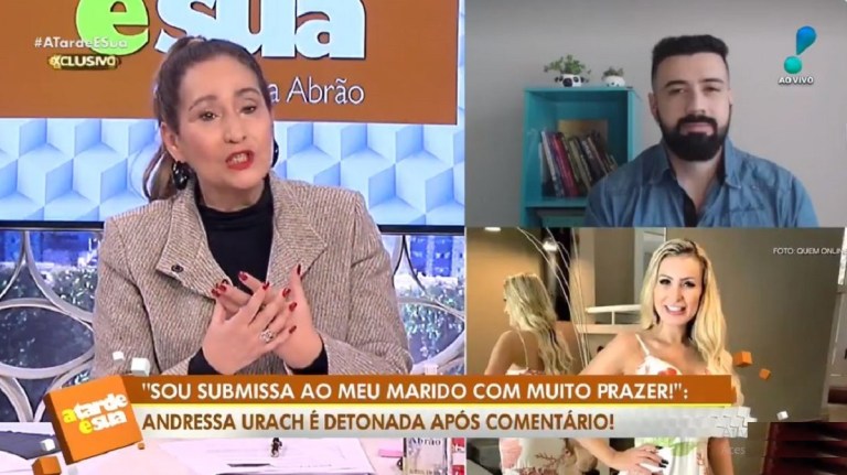 Sonia Abrão detona Andressa Urach em seu programa na RedeTV! (Reprodução)