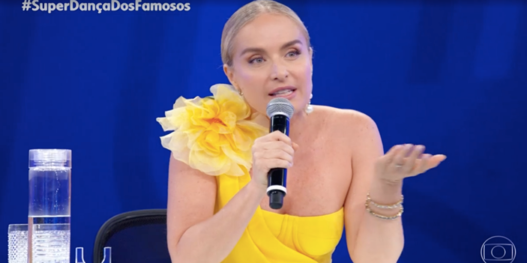 Angélica mandou recado para Faustão durante a Dança dos Famosos (Foto reprodução: Globo)