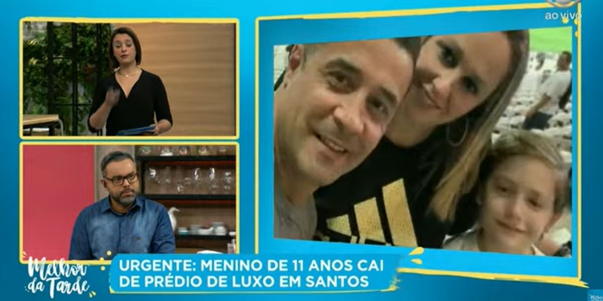 Catia Fonseca lamentou tragédia com garoto de 11 anos durante o Melhor da Tarde (Foto: Reprodução/ Band)