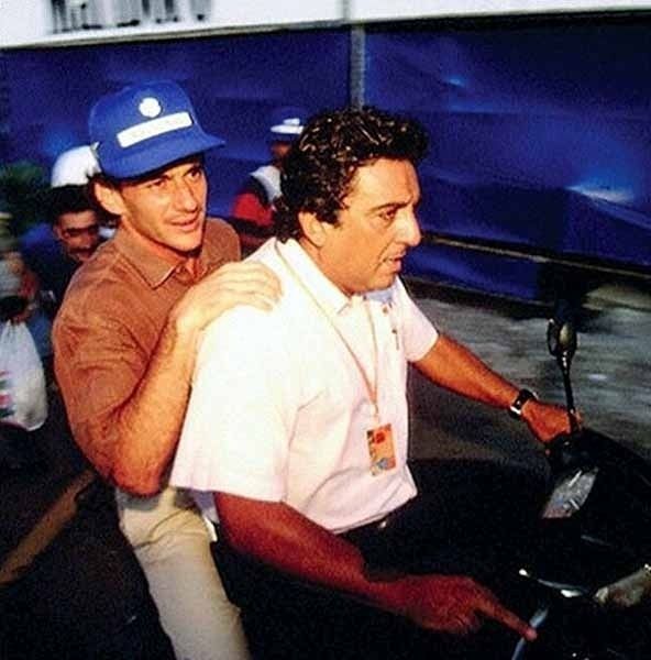 Ayrton Senna e Galvão Bueno eram muito amigos (Foto: Reprodução)