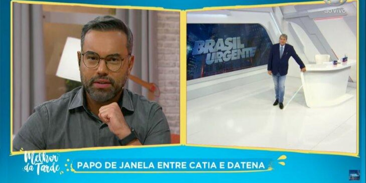 Datena arranca jornalista do Melhor da Tarde do armário - Foto: Reprodução