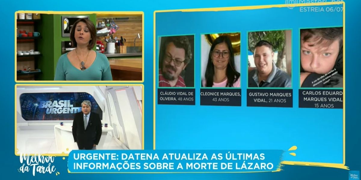 Datena invade Band às pressas com notícia urgente e aterroriza Catia Fonseca ao vivo: "Não é brincadeira"