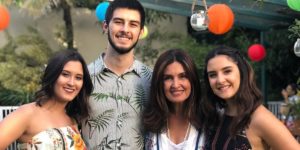 Fátima Bernardes é mãe de trigêmeos: Bia, Laura e Vinicius Bonemer (Foto: Reprodução / Instagram)