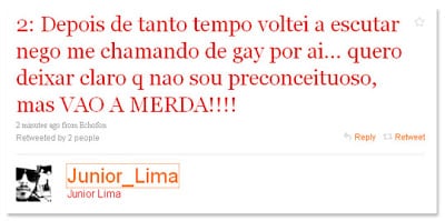 Junior Lima deu o que falar nas redes sociais com declaração direta (Foto: Reprodução/Twitter)