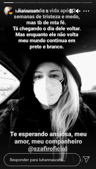 Esposa de Luciano Szafir se pronuncia através do Instagram (Foto: Reprodução/Instagram)