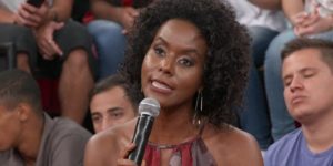 Maju Coutinho levou uma surra de audiência de Reinaldo Gottino (Foto: Reprodução / TV Globo)