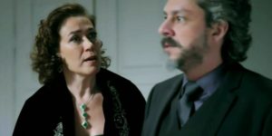 Maria Marta e José Alfredo ficam em choque com a atitude do genro em Império (Foto: Reprodução/Globo)