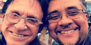 Moacyr Franco e Maurício Manfrini, o Paulinho Gogó (Foto: Reprodução / Instagram)