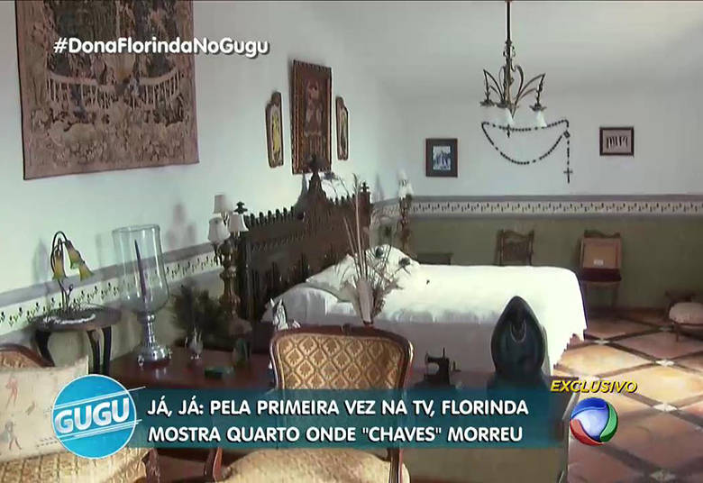 Quarto em que o intérprete de Chaves morreu (Foto: Reprodução/Record)