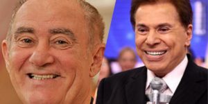 Renato Aragão e Silvio Santos (Montagem: TV Foco)