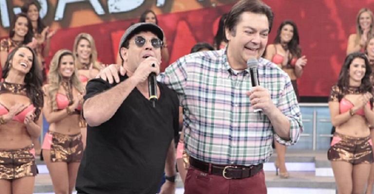 Sérgio Mallandro e Faustão no "Domingão" (Foto: Divulgação/TV Globo)