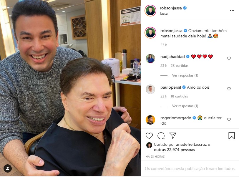 Além de cabeleireiro, Jassa é um grande amigo de Silvio Santos (Foto: Reprodução)