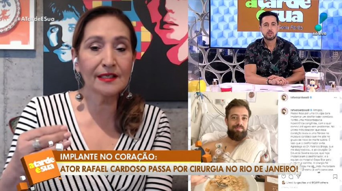 Sonia explica problema no coração (Foto: RedeTV)