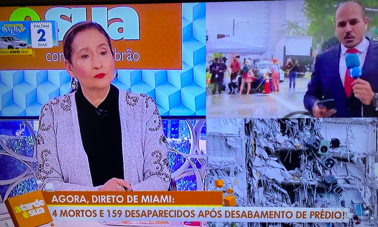 Sonia Abrão anuncia tragédia de desabamento de prédio com mortos na RedeTV e repórter confirma: "Difícil"