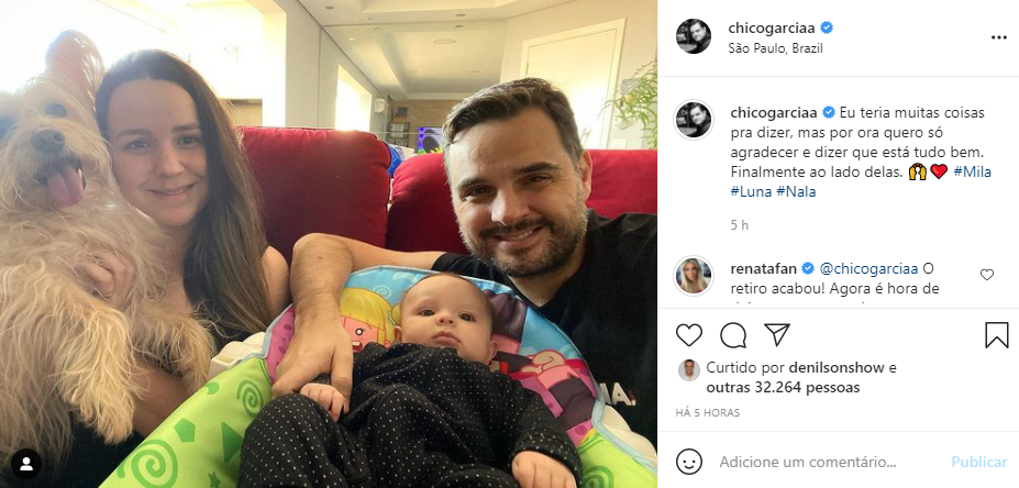 Chico Garcia recebeu alta médica (Foto: Reprodução)