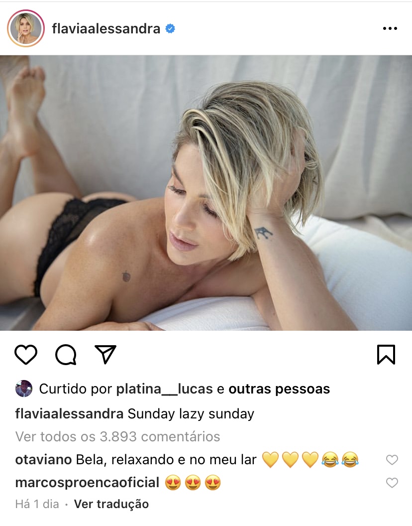 Flávia alessandra de fio dental