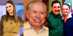 Chris Flores, Silvio Santos, Rainho e Marquito  (Reprodução)