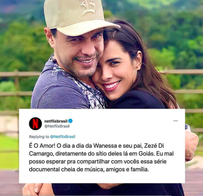 Netflix lança documentário sobre vida de Zezé Di Camargo e Wanessa - Reprodução