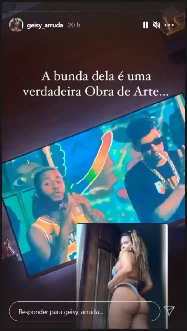 Publicação de Geisy Arruda levou os seguidores à loucura (Imagem: Reprodução)