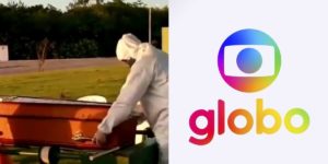 Ator da Globo é enterrado vivo (Reprodução)