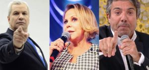 Sikêra Jr, Claudete Troiano e João Kléber enfrentam dificuldades na RedeTV! (Foto: Montagem/TV Foco)