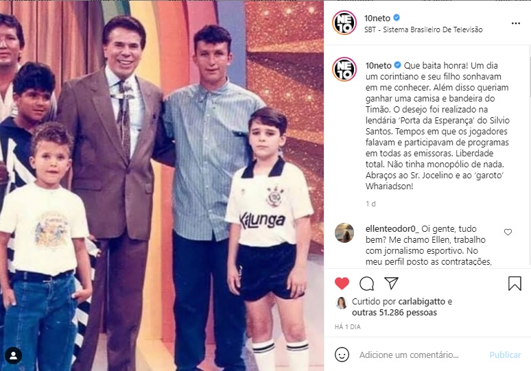 Neto e Silvio Santos