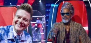 Michel Teló e Carlinhos Brown no The Voice Kids (Foto: Montagem/TV Foco)