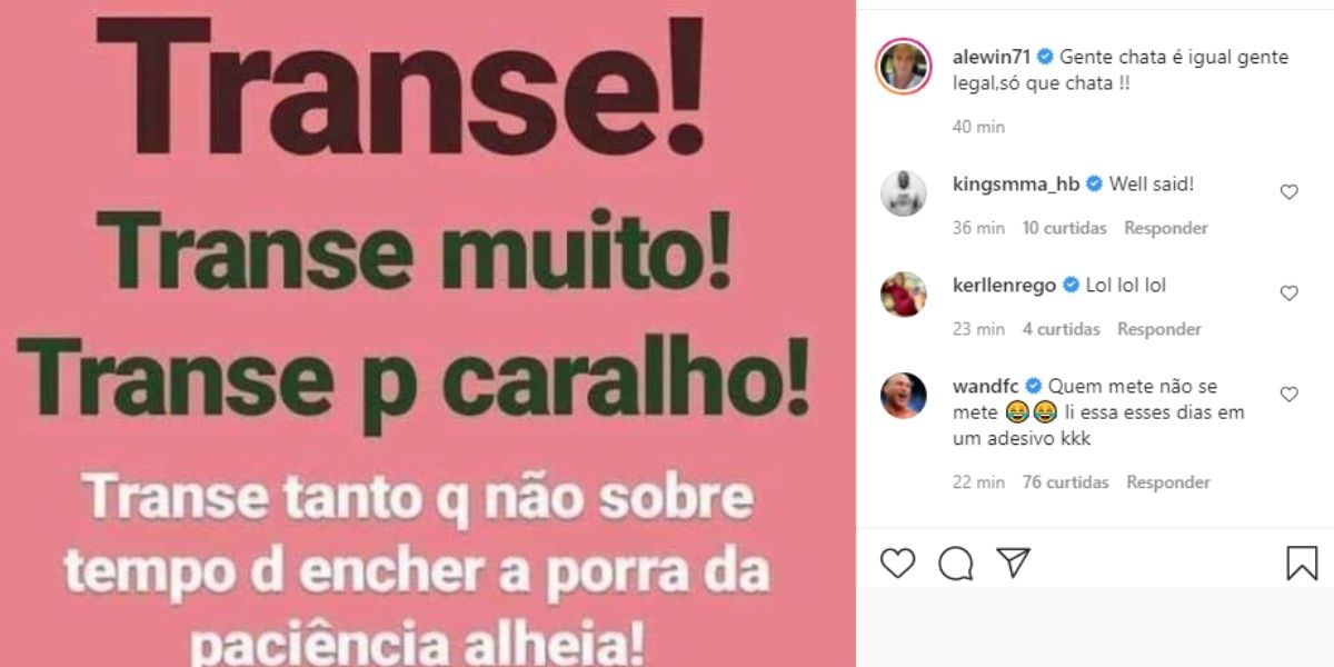 Alexandre Correa, casado com Ana Hickmann, não se aguento e escandalizou em postagem (Foto: Reprodução)