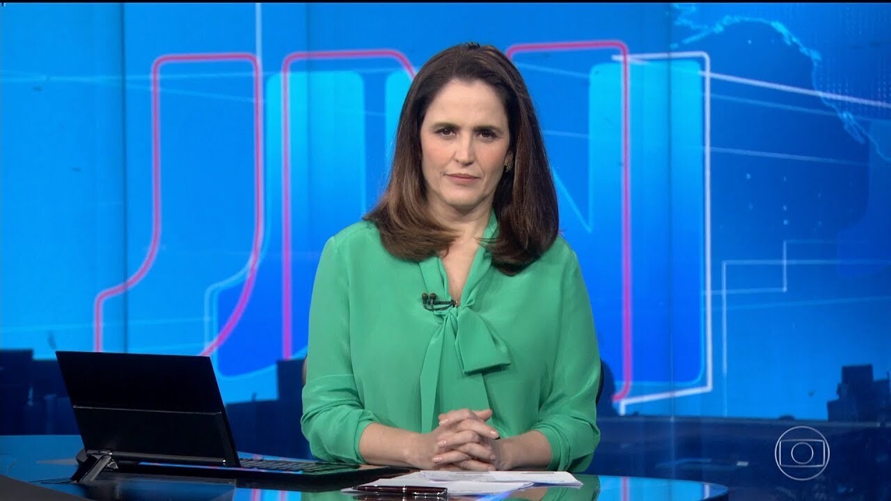 Ana Luiza Guimarães substitui Renata Vasconcellos no "Jornal Nacional" nesta semana (Foto: Reprodução/TV Globo)