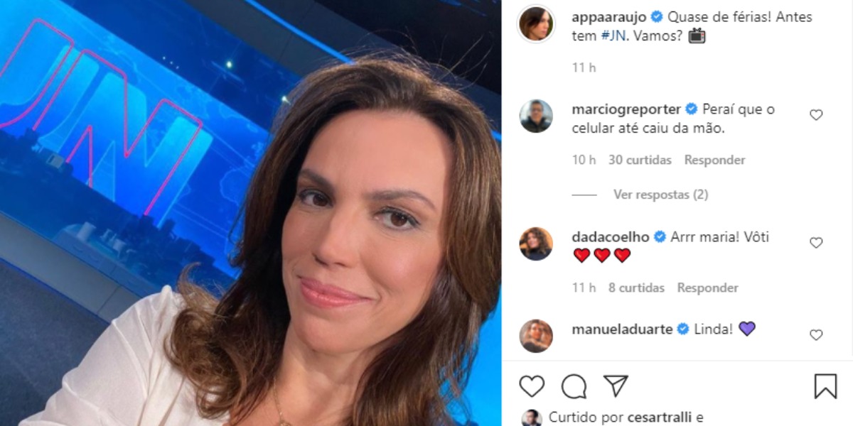 Ana Paula Araújo confirma que saída da TV Globo e explica motivo em post no Instagram (Foto: Reprodução)