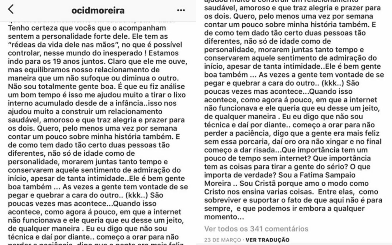 Mulher de Cid Moreira, acusada de agressão e roubo, assume pancadaria com jornalista: "Quebrar a cara dele"