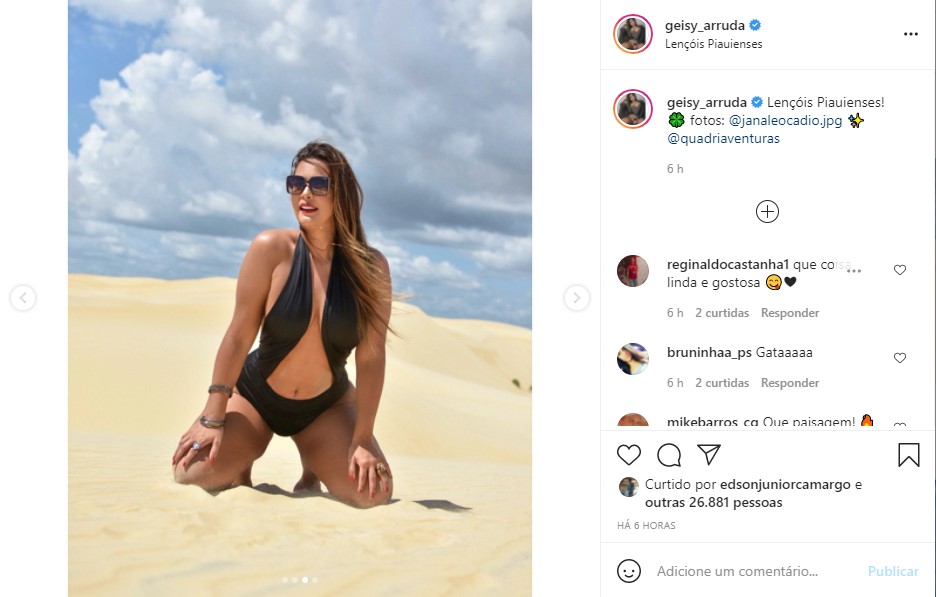 Geisy Arruda para tudo com foto compartilhamento quente (Foto: Reprodução)