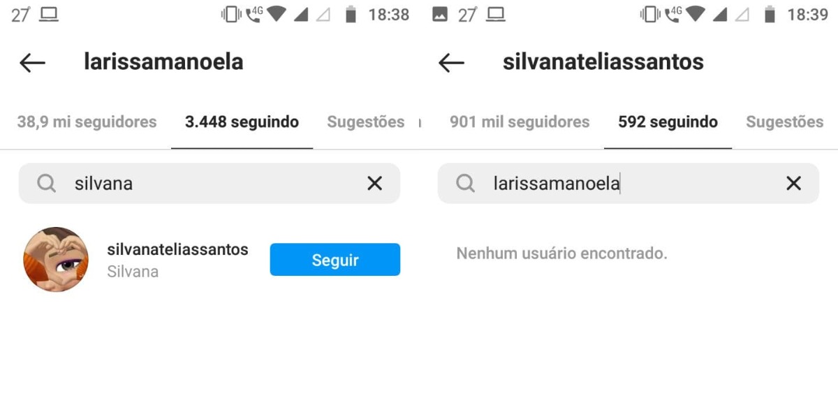 Silvana deixou de seguir a filha nas redes sociais (Foto: Reprodução)