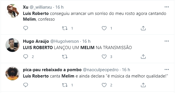 Narrador Luis Roberto deu o que falar ao interromper transmissão da TV Globo para cantar (Foto: Reprodução)