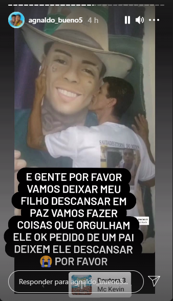 Agnaldo Bueno faz "pedido de um pai" (Foto: Reprodução/Instagram)