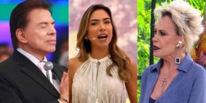 Silvio Santos, Patrícia Abravanel e Ana Maria Braga (Fotos: Reprodução/SBT/TV Globo)