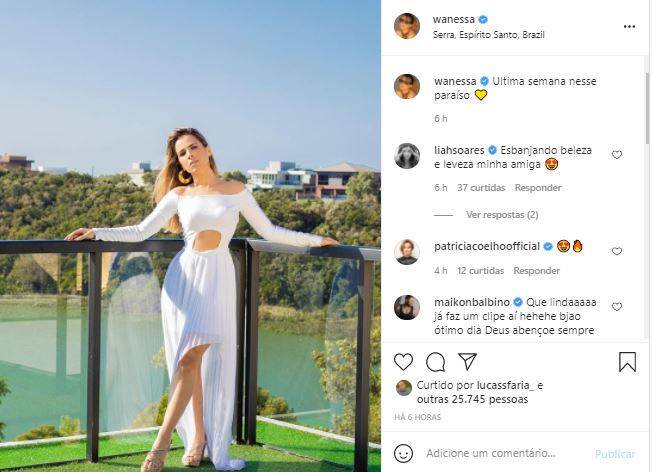 Wanessa Camargo está de férias com o marido, Marcus Buaiz (Foto: Reprodução/Instagram)