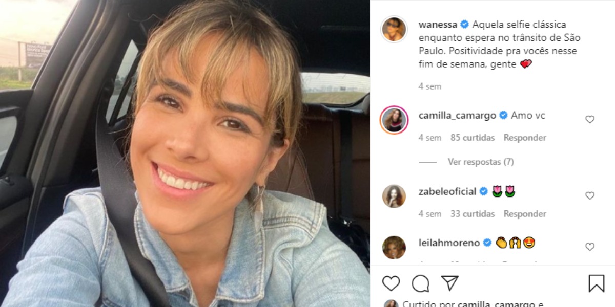 Cantora Wanessa Camargo está diferente após se isolar (Foto: Reprodução)