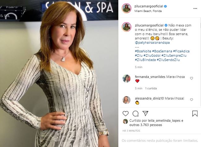 Zilu mandou recado em meio a guerra com Zezé Di Camargo (Foto: Reprodução/Instagram)