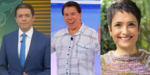 Alan Severiano, Silvio Santos e Sandra Annenberg (Reprodução)