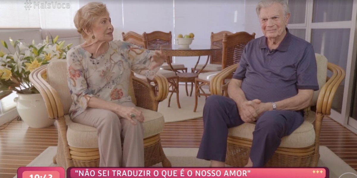 Ana Maria transmite entrevista de Glória Menezes e Tarcísio Meire (Reprodução)