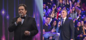 Faustão e Luciano Huck (Foto: Montagem/TV Foco)