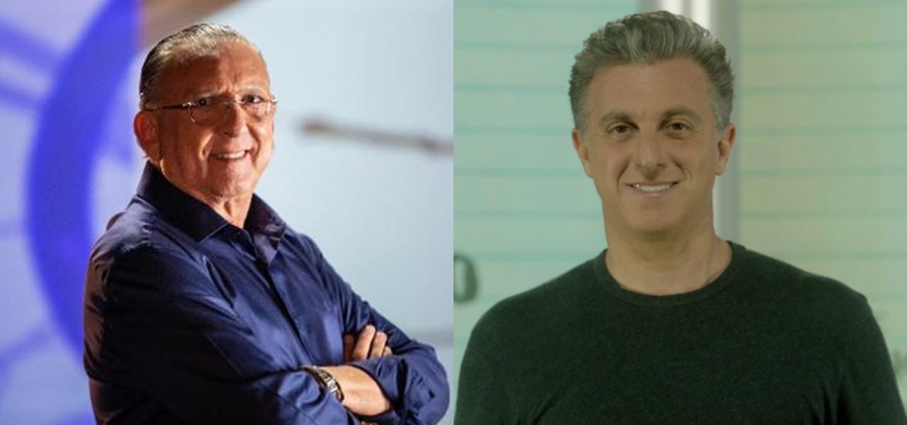 Galvão Bueno e Luciano Huck