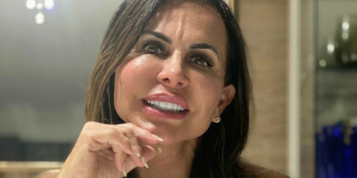 Gretchen foi destaque em chamada do Fantástico com Tadeu Schmidt - Foto: Reprodução