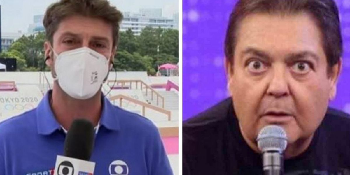 Kiko Menezes, da Globo, e Faustão (Reprodução)