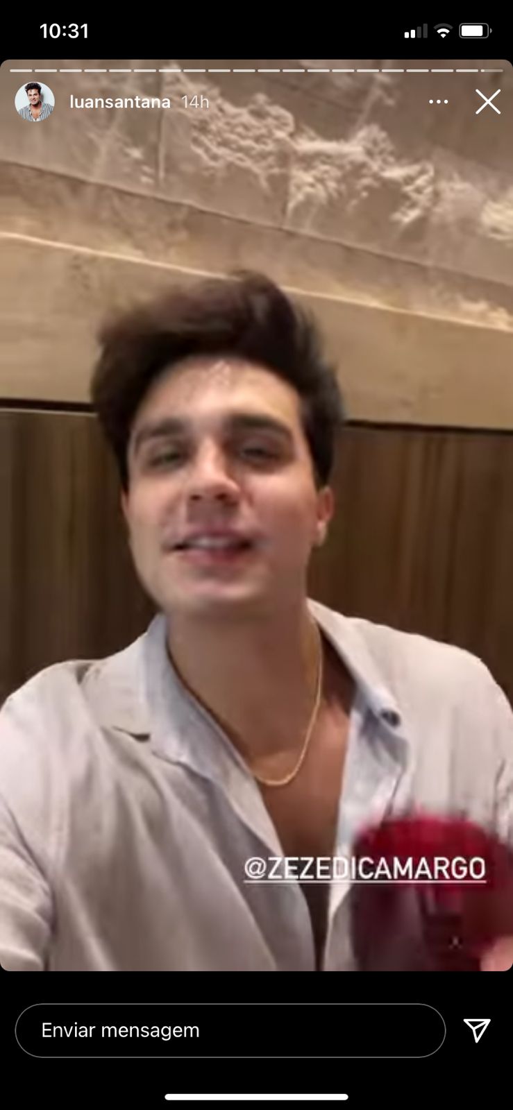 Luan Santana expõe amor por Zezé Di Camargo (Reprodução) 