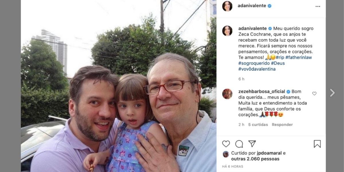 Mariilía Gabriela sofre com perda de ex-marido (Reprodução)