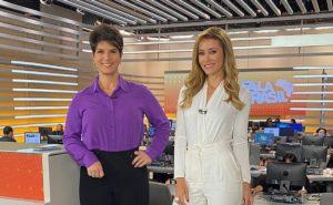 Mariana Godoy e Patricia Costa no comando do Fala Brasil da Record (Foto: Divulgação)