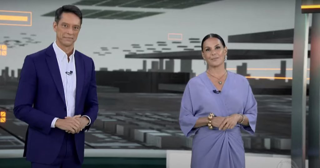 Sérgio Aguiar e Carolina Ferraz