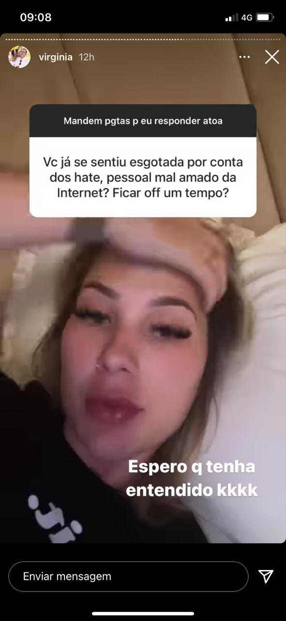 Esposa de Zé Felipe expõe saída das redes sociais (Reprodução) 